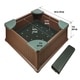 preview thumbnail 5 of 7, Badger Basket Woodland 2-in-1 Sandbox and Garden Planter - 48.5" x 48.5" x 12"