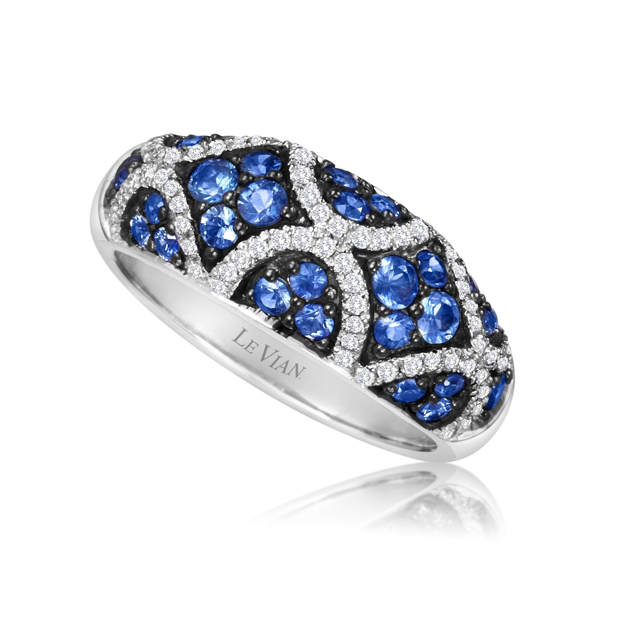 levian sapphire diamond ring