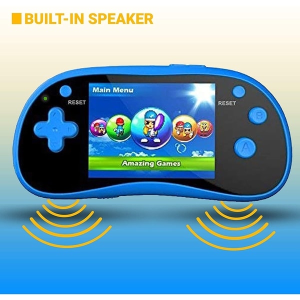 IQ Toys Handheld Portable Digital Screen 220 Preloaded Games, 3