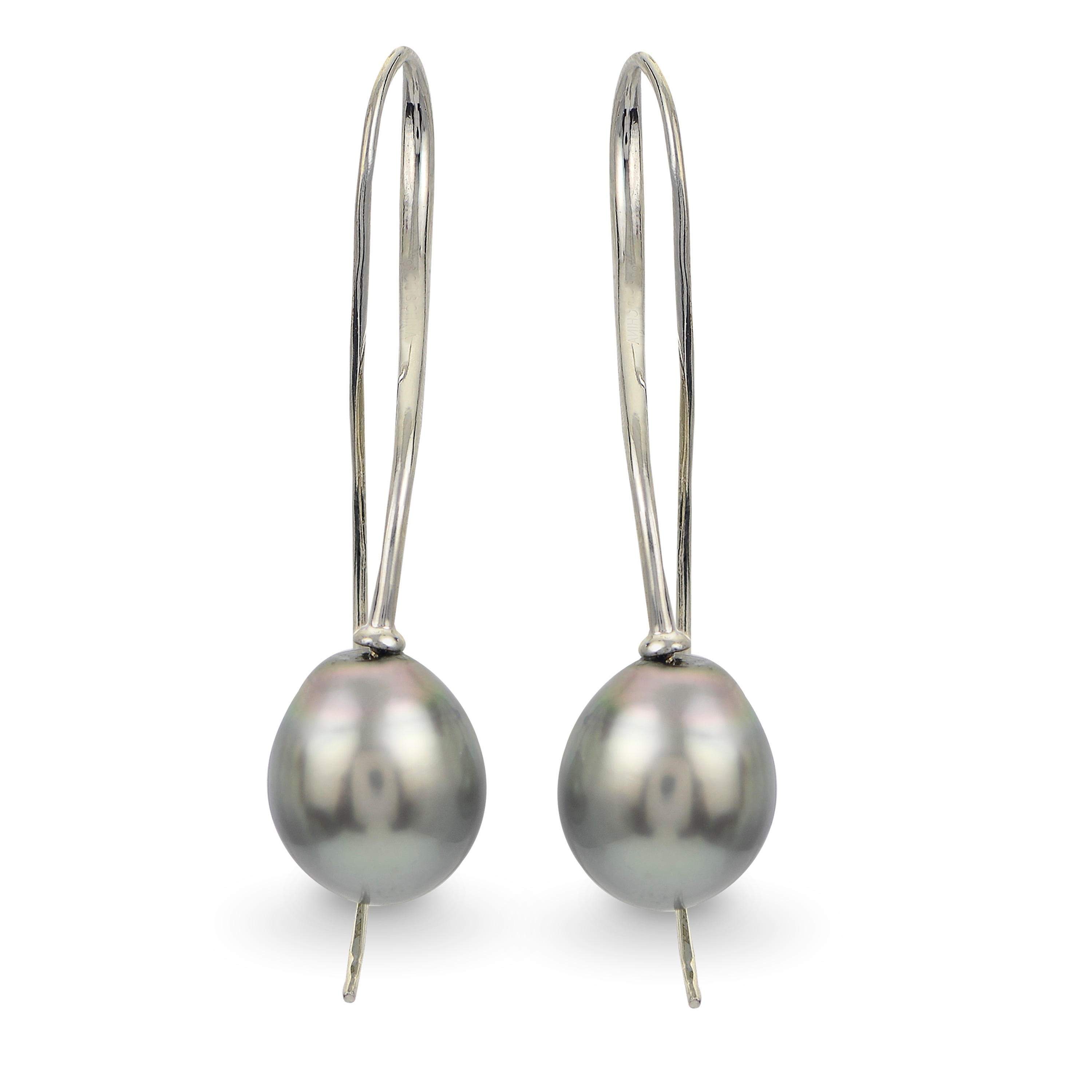 超安い品質 Silver イヤリング パール シルバー 銀色 Pearlustre Earrings Twist Pearl Cultured Tahitian Sterling Imperial By Kkoh111