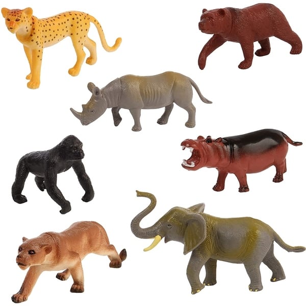 Migration 100 Piece Set of Animal Plastic Figures Playset, Includes Wild,  Safari, Zoo, Jungle, Farm, Forest, Desert, Ocean Animals, Birds, Action Toy