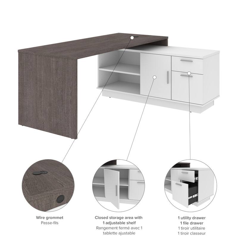 Bestar Equinox L-Shaped Desk