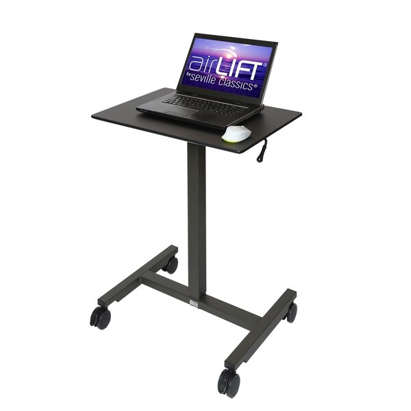 AIRLIFT 24.5" Black Pneumatic Height Adjustable Sit-Stand ...