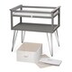 preview thumbnail 9 of 15, Badger Basket Contempo Convertible Changing Table with Two Baskets - Gray - 34" x 20.75" x 32.5"