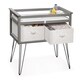 preview thumbnail 3 of 15, Badger Basket Contempo Convertible Changing Table with Two Baskets - Gray - 34" x 20.75" x 32.5"