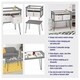 preview thumbnail 7 of 15, Badger Basket Contempo Convertible Changing Table with Two Baskets - Gray - 34" x 20.75" x 32.5"