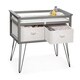 preview thumbnail 12 of 15, Badger Basket Contempo Convertible Changing Table with Two Baskets - Gray - 34" x 20.75" x 32.5"