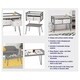 preview thumbnail 13 of 15, Badger Basket Contempo Convertible Changing Table with Two Baskets - Gray - 34" x 20.75" x 32.5"