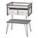 preview thumbnail 5 of 15, Badger Basket Contempo Convertible Changing Table with Two Baskets - Gray - 34" x 20.75" x 32.5"