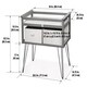 preview thumbnail 11 of 15, Badger Basket Contempo Convertible Changing Table with Two Baskets - Gray - 34" x 20.75" x 32.5"