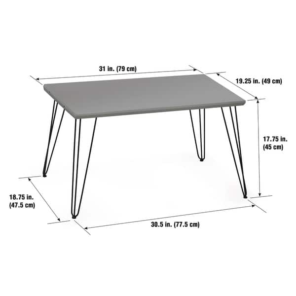 dimension image slide 2 of 3, Badger Basket Contempo Convertible Changing Table with Two Baskets - Gray - 34" x 20.75" x 32.5"