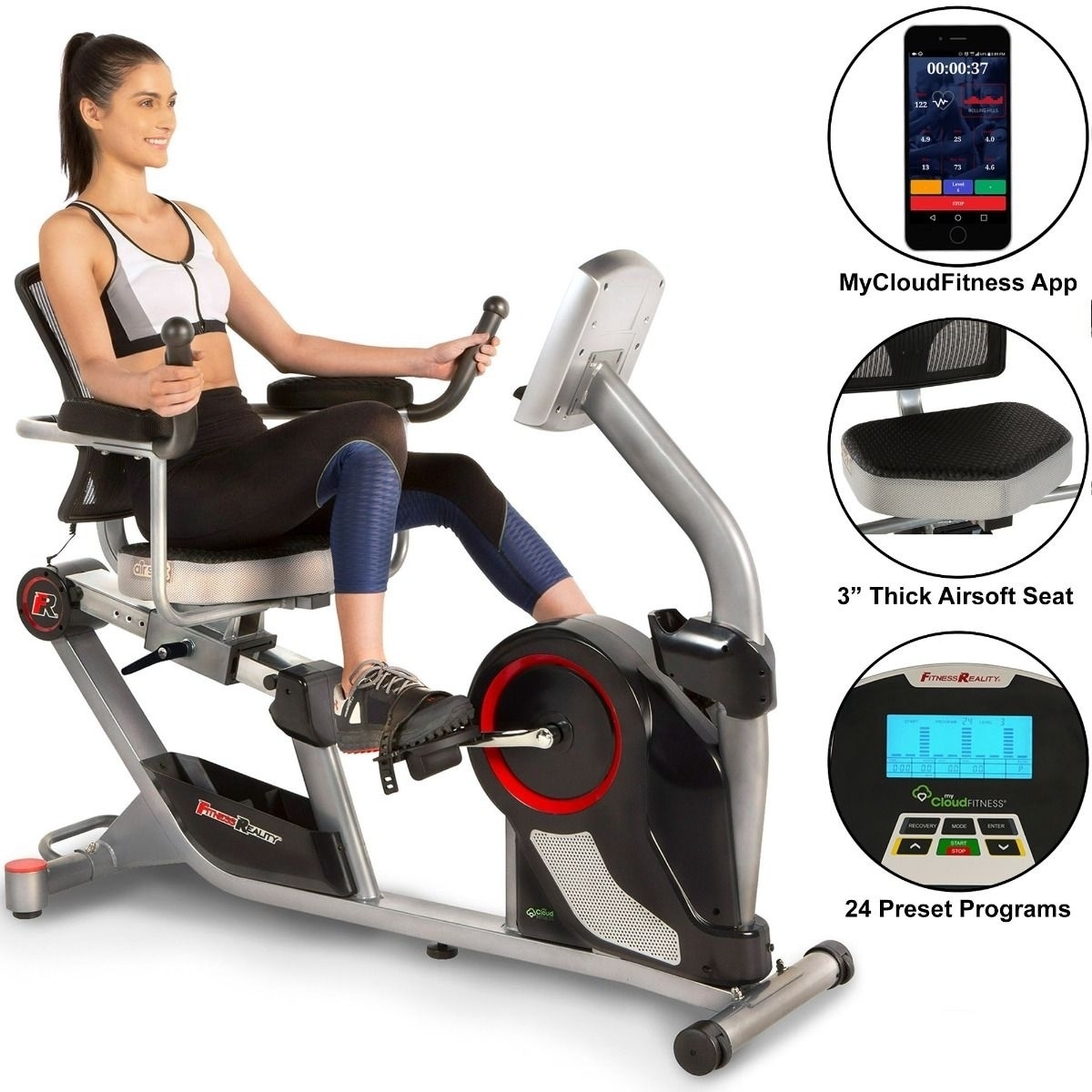 FITNESS REALITY X-Class 450SL Bluetooth Magnetic Recumbent Bike