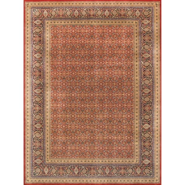 Pasargad Home Tabriz Collection Hand-Knotted Lambs Wool Rug. Opens flyout.