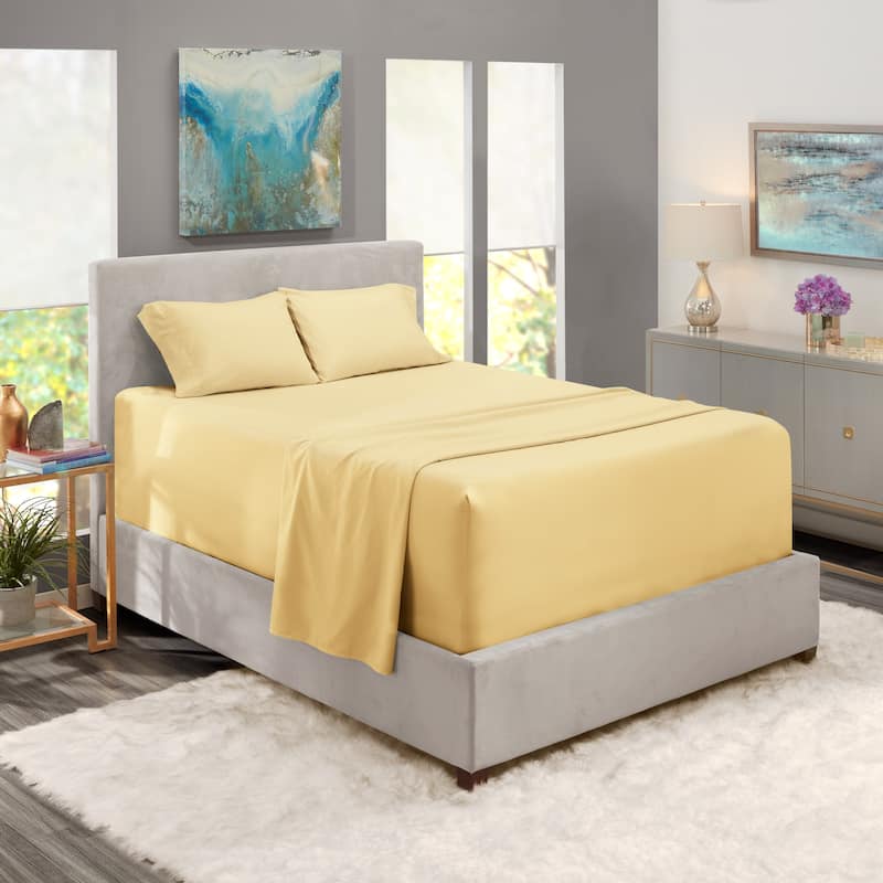 Nestl Extra Deep Pocket Sheet Set - Vanilla Yellow - King