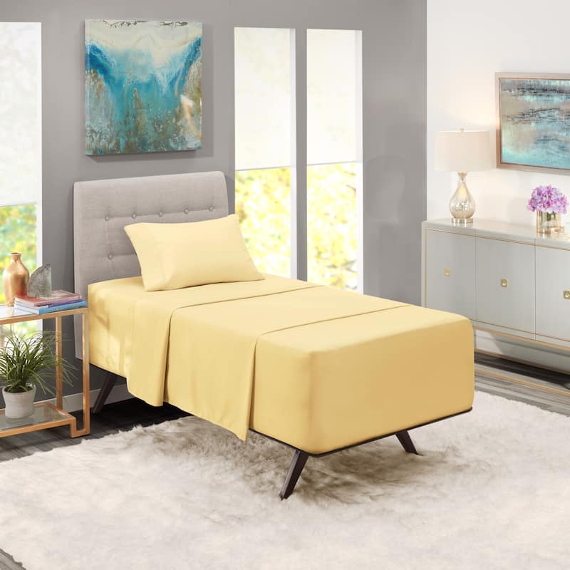 Nestl Extra Deep Pocket Sheet Set - Vanilla Yellow - Twin