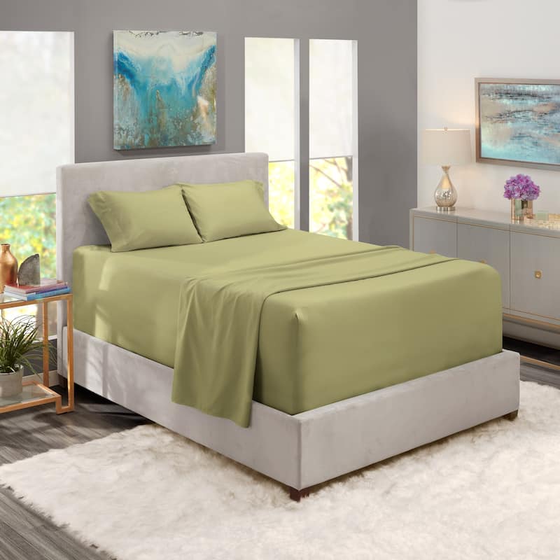 Nestl Extra Deep Pocket Sheet Set - Sage Olive Green - Queen