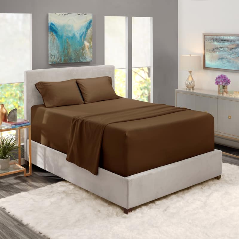 Nestl Extra Deep Pocket Sheet Set - Chocolate Brown - King