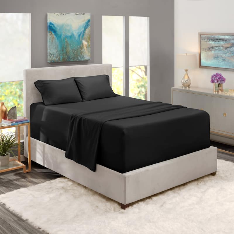 Nestl Extra Deep Pocket Sheet Set - Black - Full