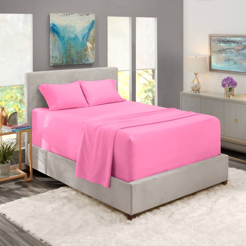 Nestl Extra Deep Pocket Sheet Set - Light Pink - Full