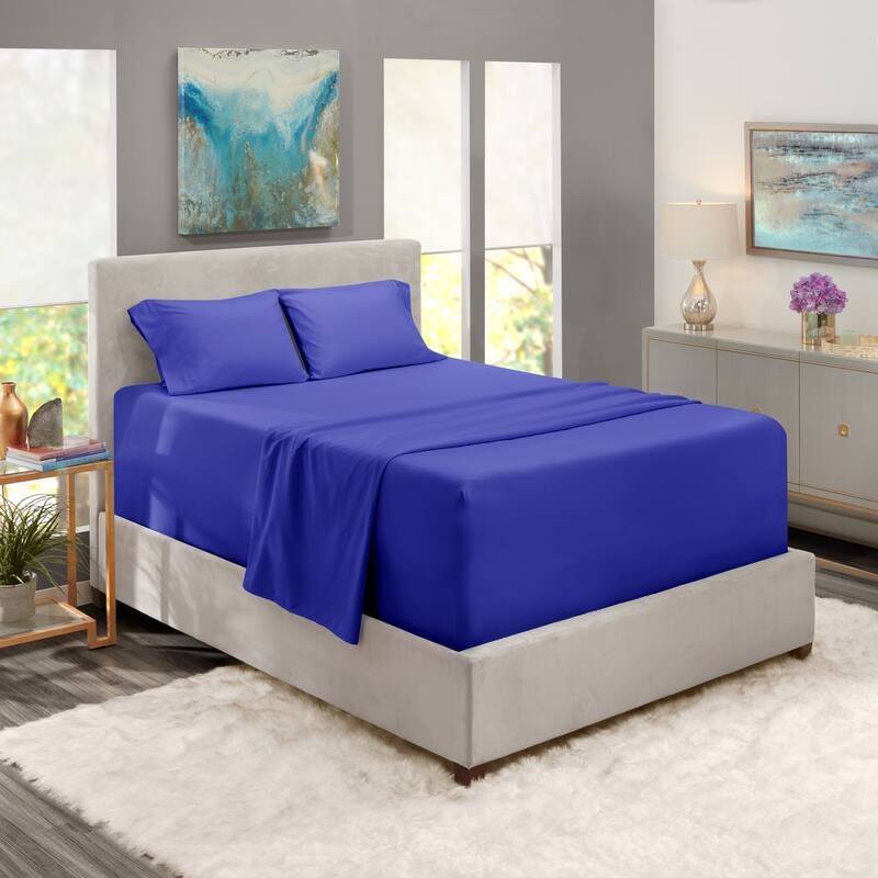 Nestl Extra Deep Pocket Sheet Set - Royal Blue - California King