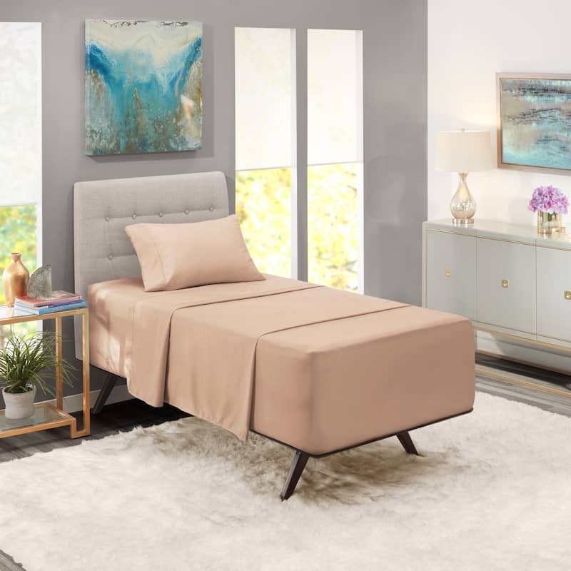 Nestl Extra Deep Pocket Sheet Set - Taupe Sand - Twin