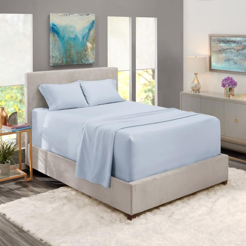 Nestl Extra Deep Pocket Sheet Set - Ice Blue - Full