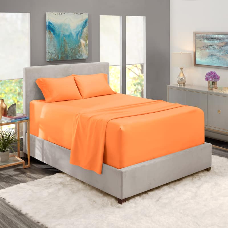 Nestl Extra Deep Pocket Sheet Set - Apricot Buff Orange - King