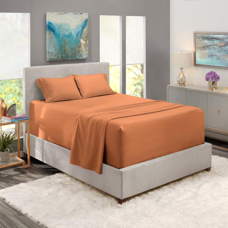 Nestl Extra Deep Pocket Sheet Set - Rust Sienna - Full