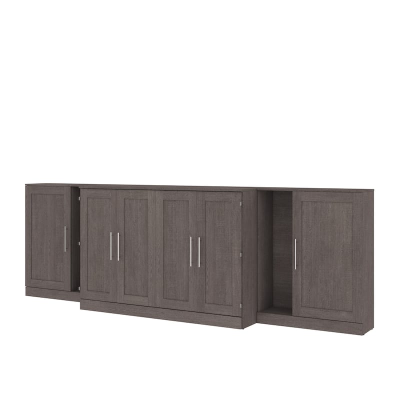 Bestar Pur Cabinet Bed with Two Storage Units