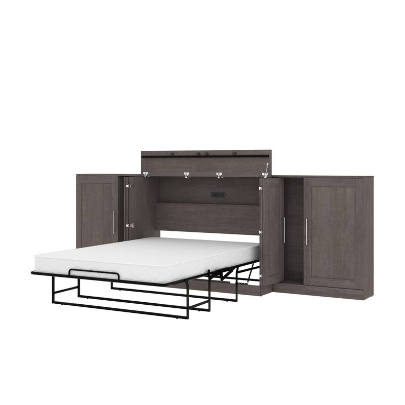 Bestar Pur Cabinet Bed with Two Storage Units