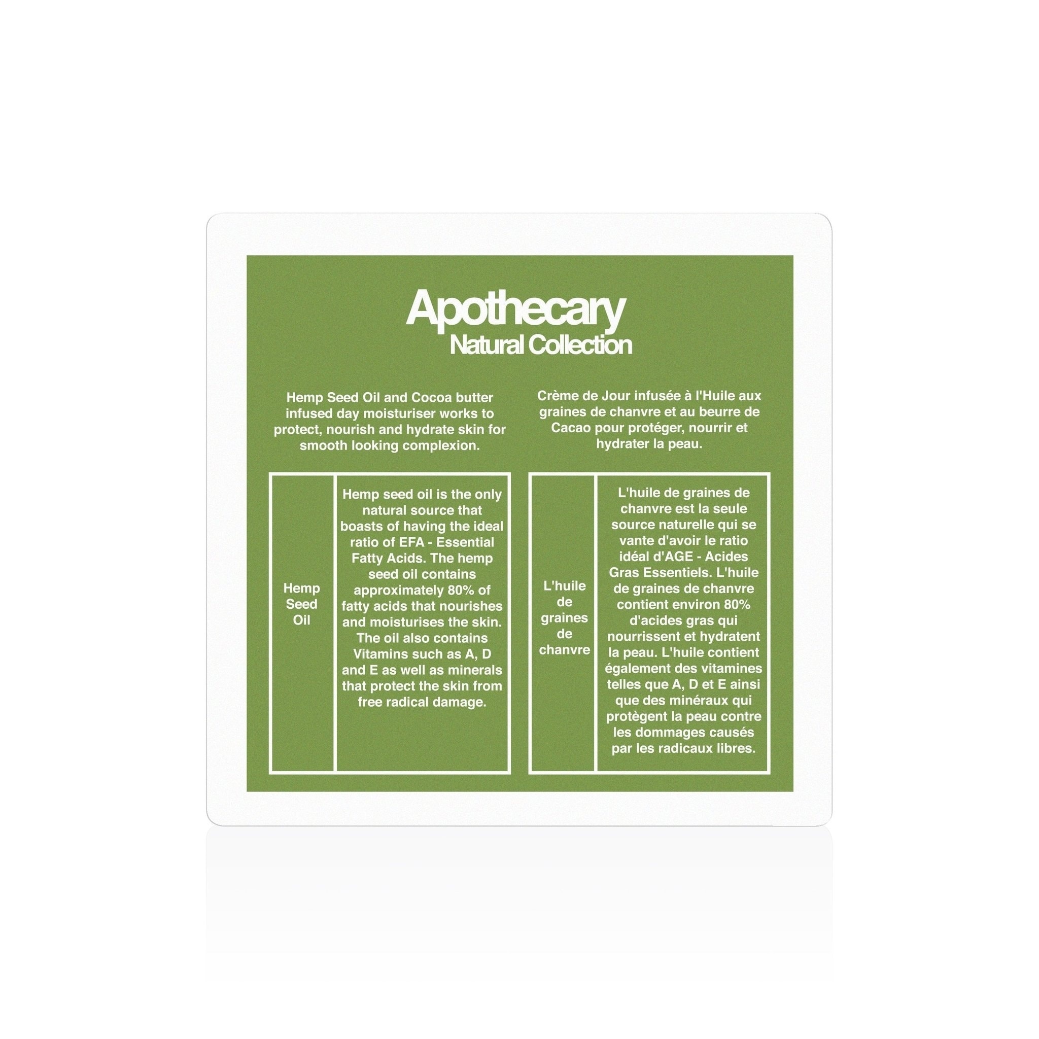 hemp infused natural nutrition moisturiser