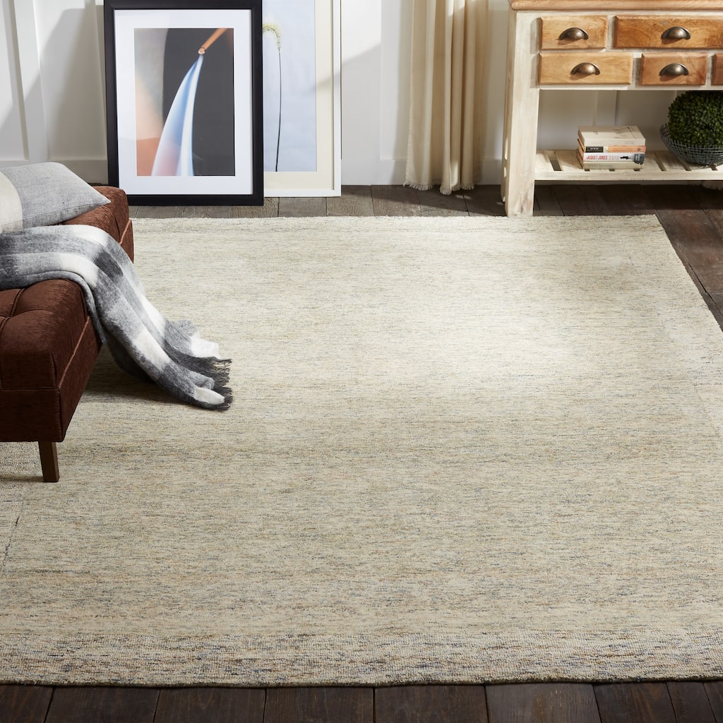 Tan Tweed Area Rug