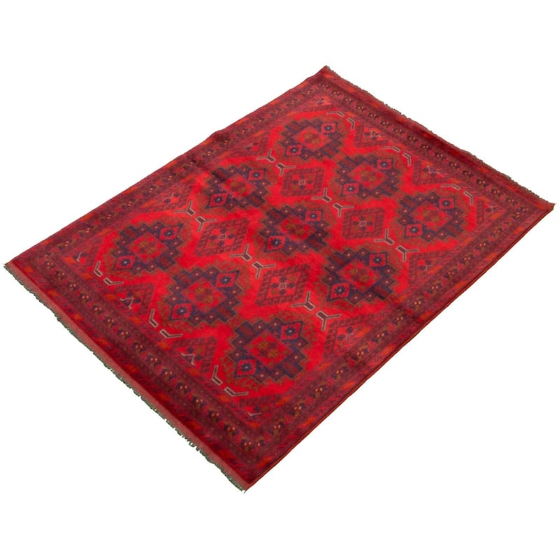 Hand-knotted Finest Khal Mohammadi Red Wool Rug - 5'1 x 6'6/5'1" x 6'6"