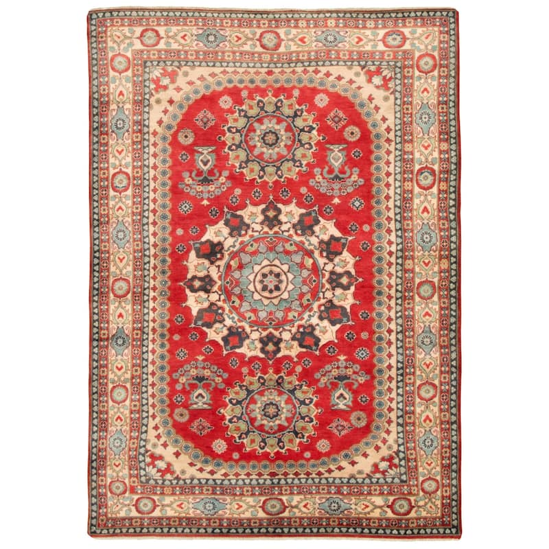 Hand-knotted Finest Gazni Red Wool Rug - Bed Bath & Beyond - 31120268