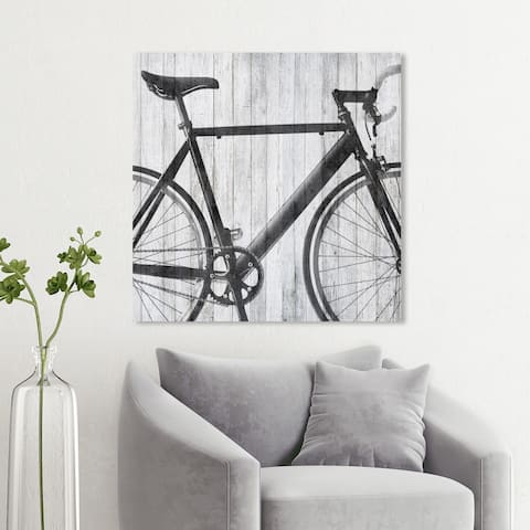 Wynwood Studio 'Mode Bicycle' Sports and Teams Wall Art Canvas Print - Black, Gray