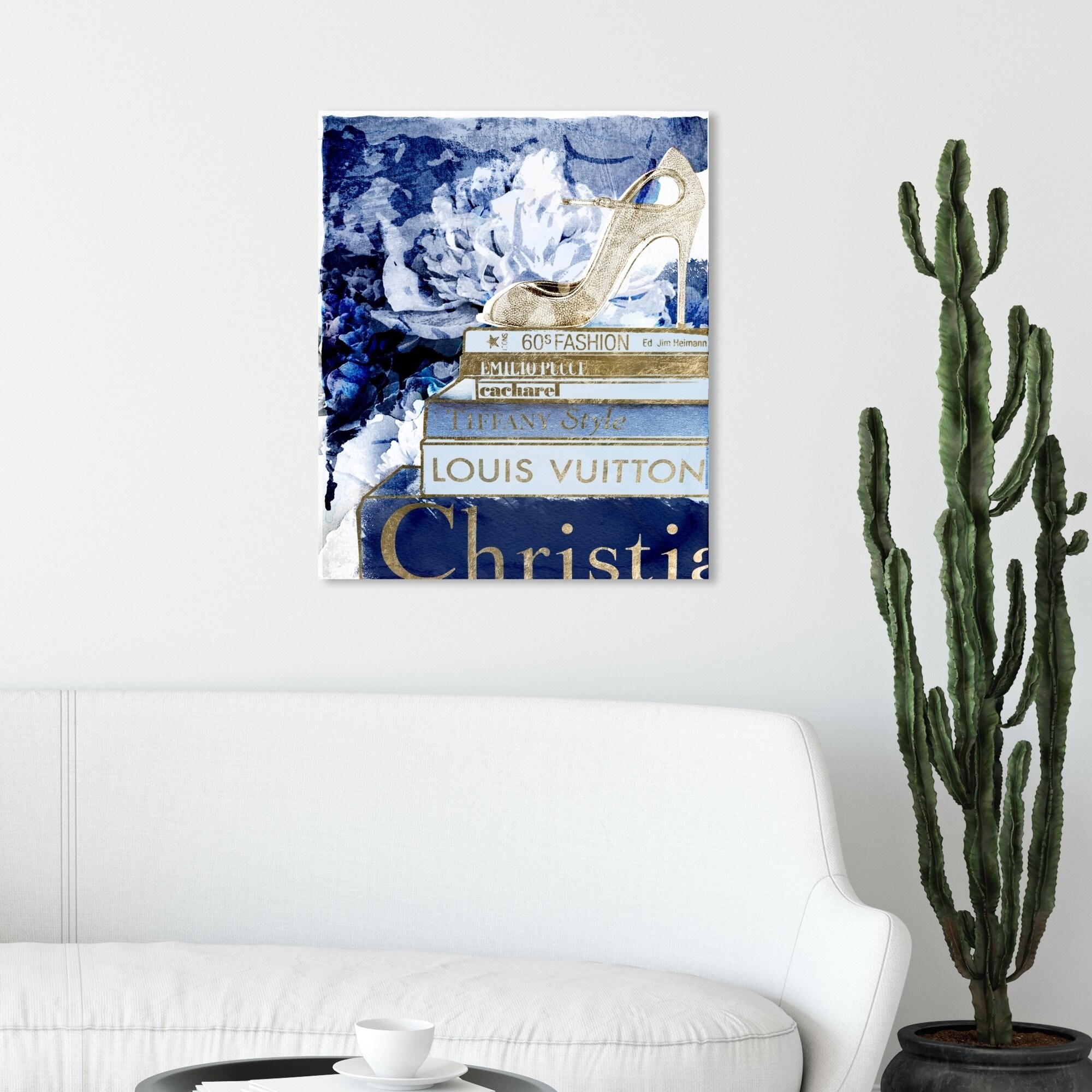  Wynwood Studio Fashion and Glam Wall Art Canvas Prints 'What's  On My Mind Navy Custom' Home Décor, 20 in x 30 : Everything Else
