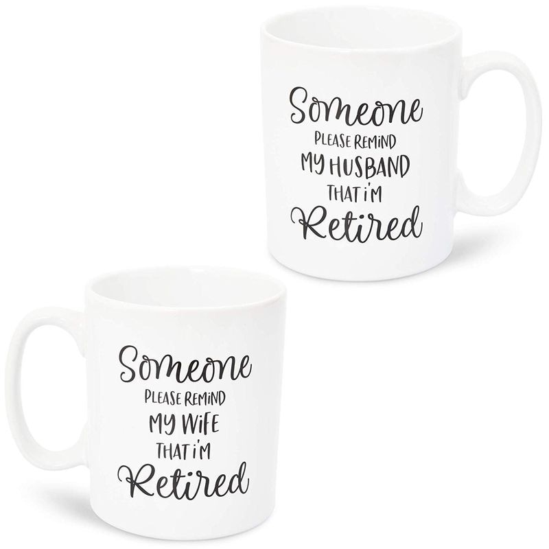 ThisWear Valentines Day Gifts for Men Nacho Ordinary Wife Cup Pun Mug 11  ounce 2 Pack Coffee Mugs Multi 