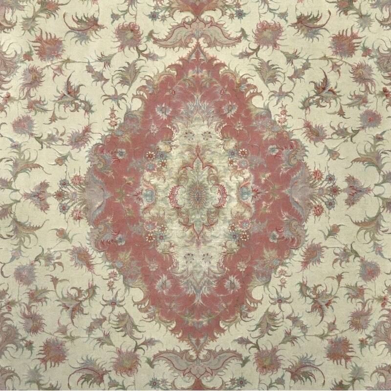 Handmade One-of-a-Kind Tabriz Wool & Silk Rug (Iran) - 6'8 x 9'10