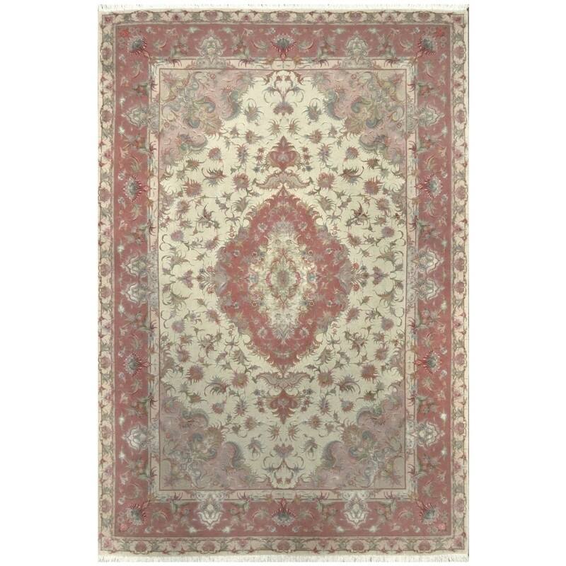 Handmade One-of-a-Kind Tabriz Wool & Silk Rug (Iran) - 6'8 x 9'10