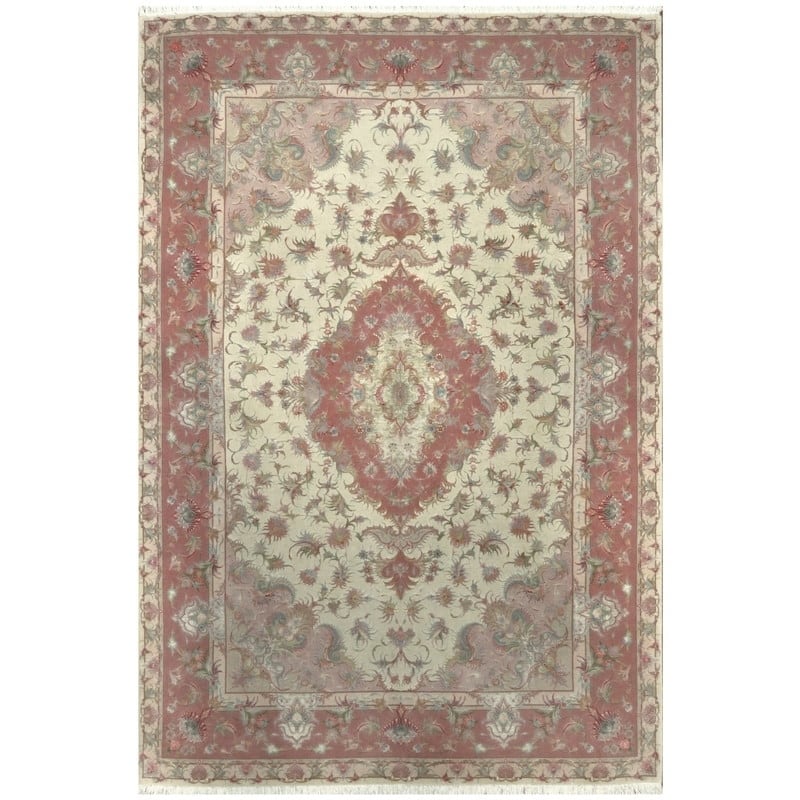 Handmade One-of-a-Kind Tabriz Wool & Silk Rug (Iran) - 6'8 x 9'10