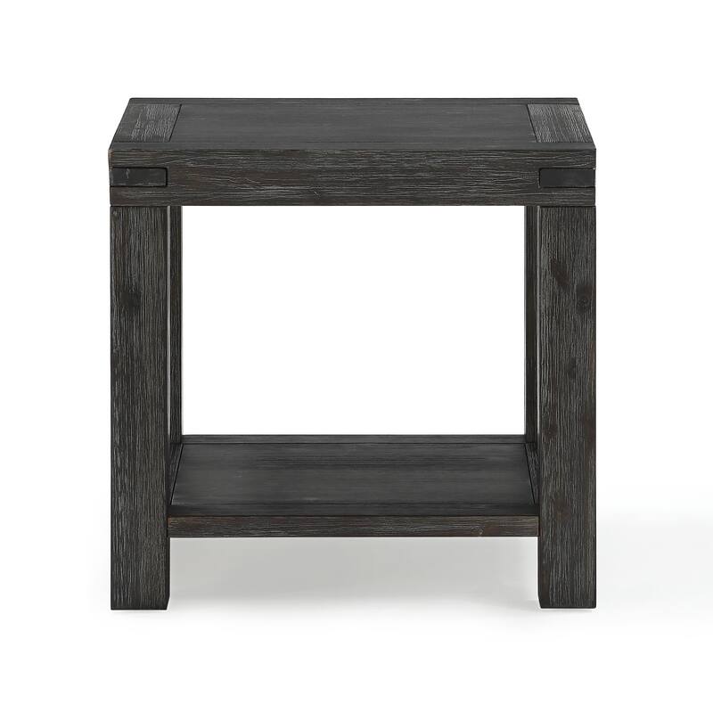 Meadow Solid Wood End Table in Graphite