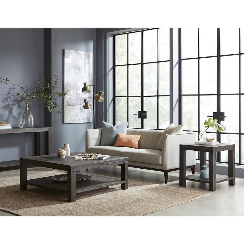 Meadow Solid Wood End Table in Graphite