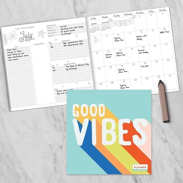 June 2021 All Bright Now Best Life Large 12x12 Monthly Planner July 2020