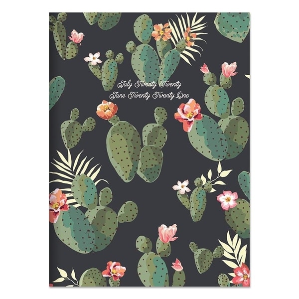 July 2020-June 2021 7.5x10.25 Cacti Colors Medium Monthly Planner. Opens flyout.