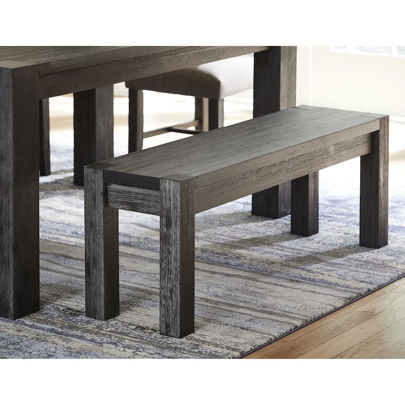 Meadow Solid Wood Bench in Graphite
