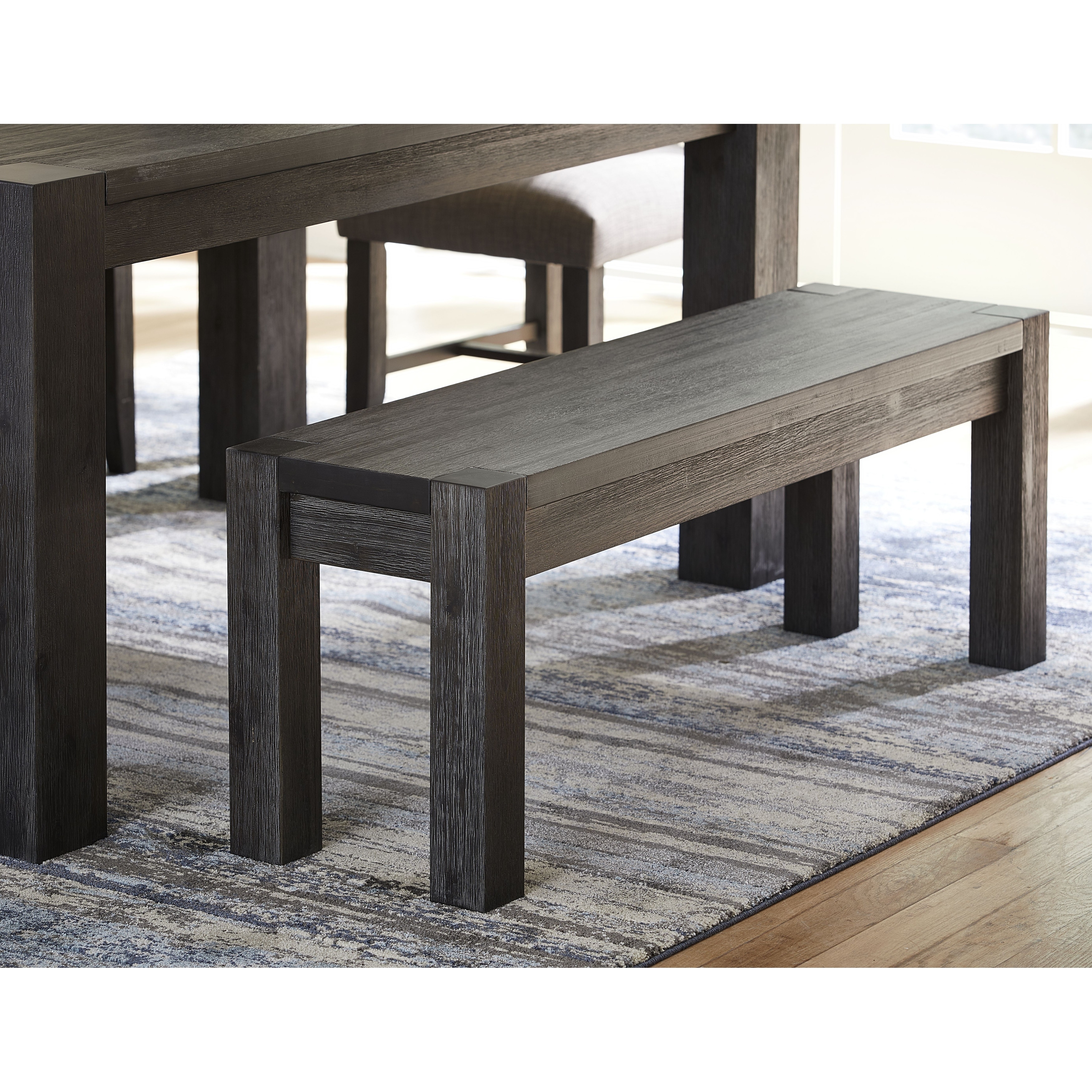 Meadow Solid Wood Bench In Graphite Overstock 31128454