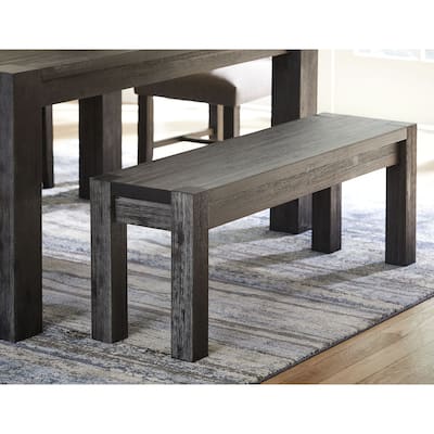 Meadow Solid Wood Bench in Graphite