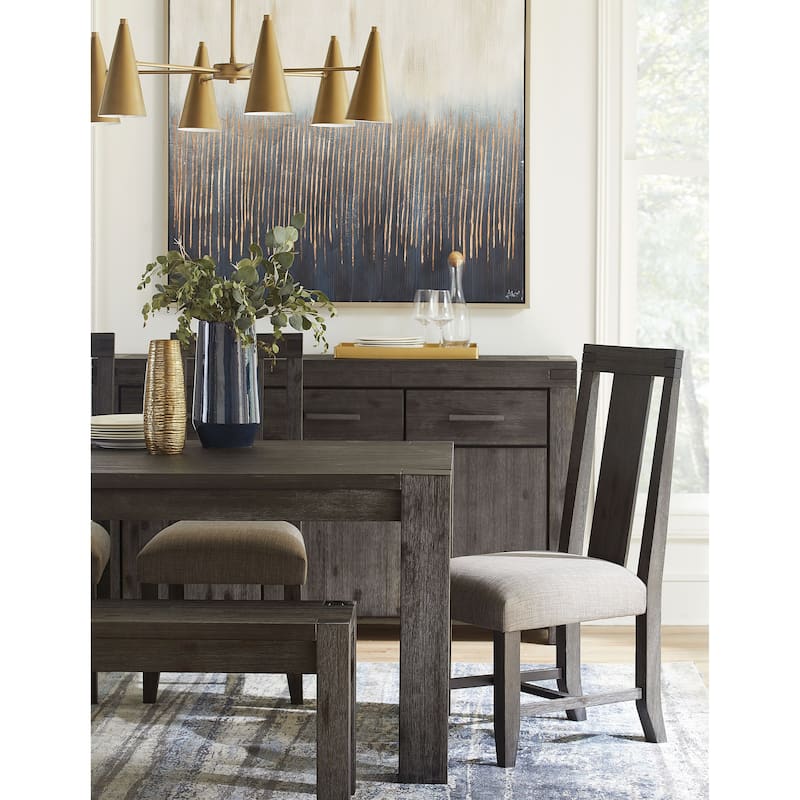 Meadow Solid Wood Bench in Graphite