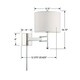 preview thumbnail 19 of 17, Marshall 1-light Wall Sconce