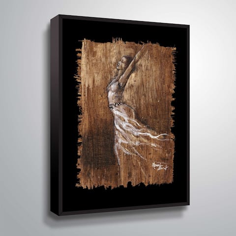 "Graceful Motion IV" Gallery Wrapped Floater-framed Canvas